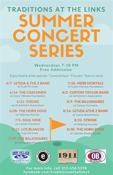 Traditions at the Links Summer Concert Series .